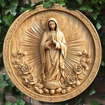 Catholic Decoration Our Lady with Roses