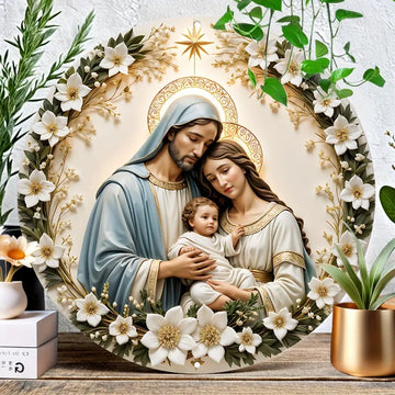 Realistic Holy Family Catholic Decoration