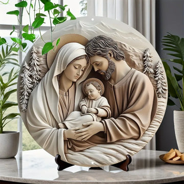 Catholic Decoration Holy Family in Natural Harmony