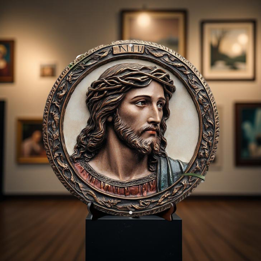 Catholic Decoration Christ with Ornamental Frame