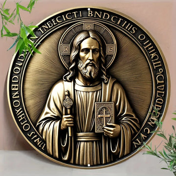 Catholic Decoration Jesus Christ in Ornamental Gold