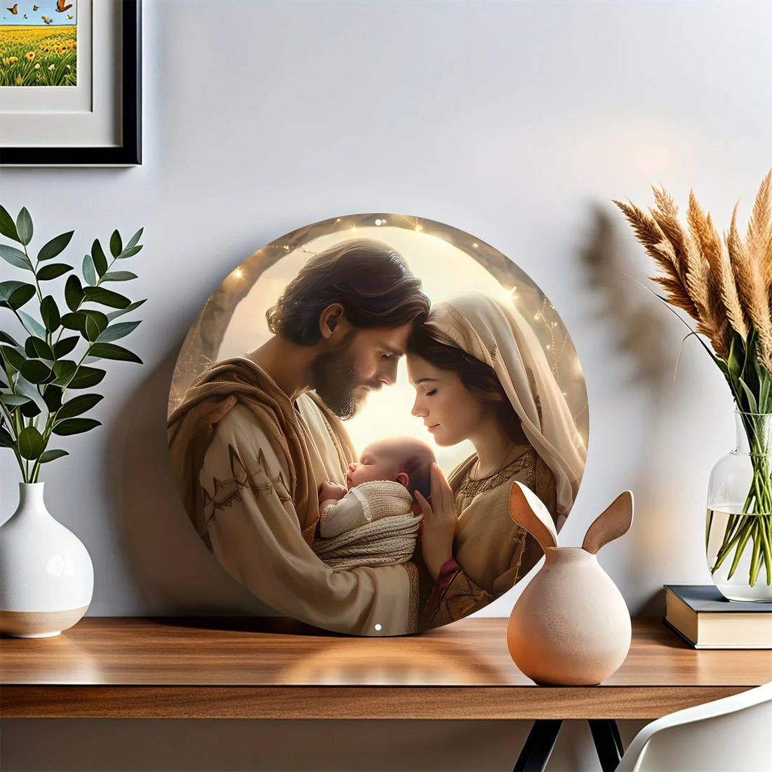 Catholic Decoration Holy Family in Love