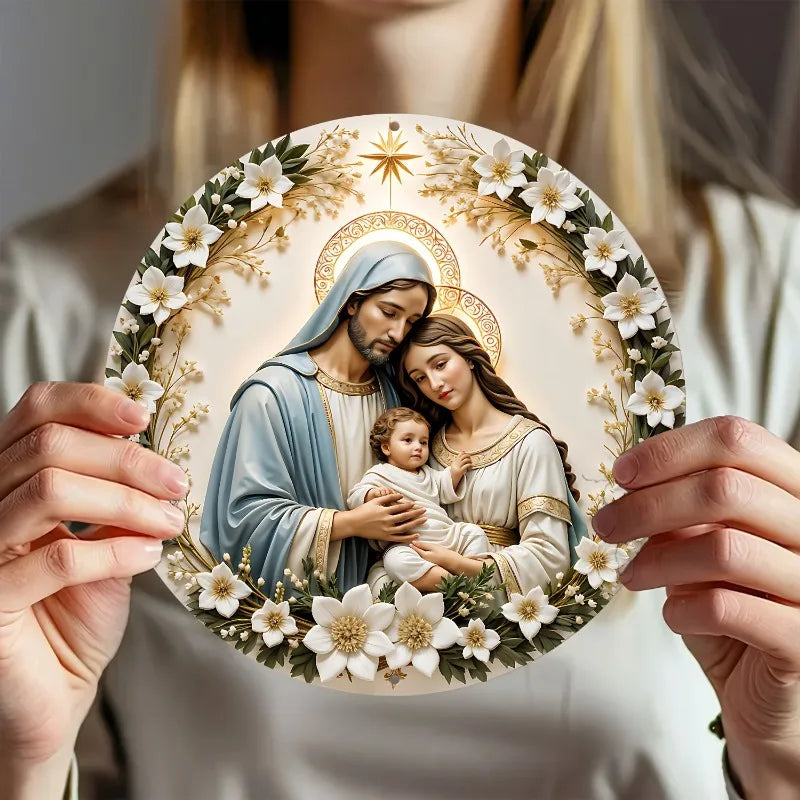 Realistic Holy Family Catholic Decoration